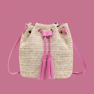 Bolso bandolera shopping bag Gabriela rafia, 3 colores