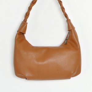 Bolso de hombro de piel