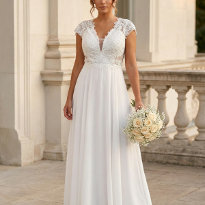 Vestido de novia romántico Estela